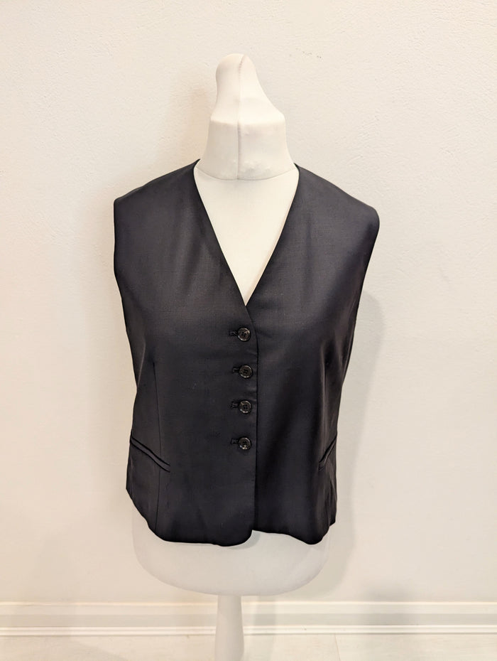 COS Black waistcoat 42