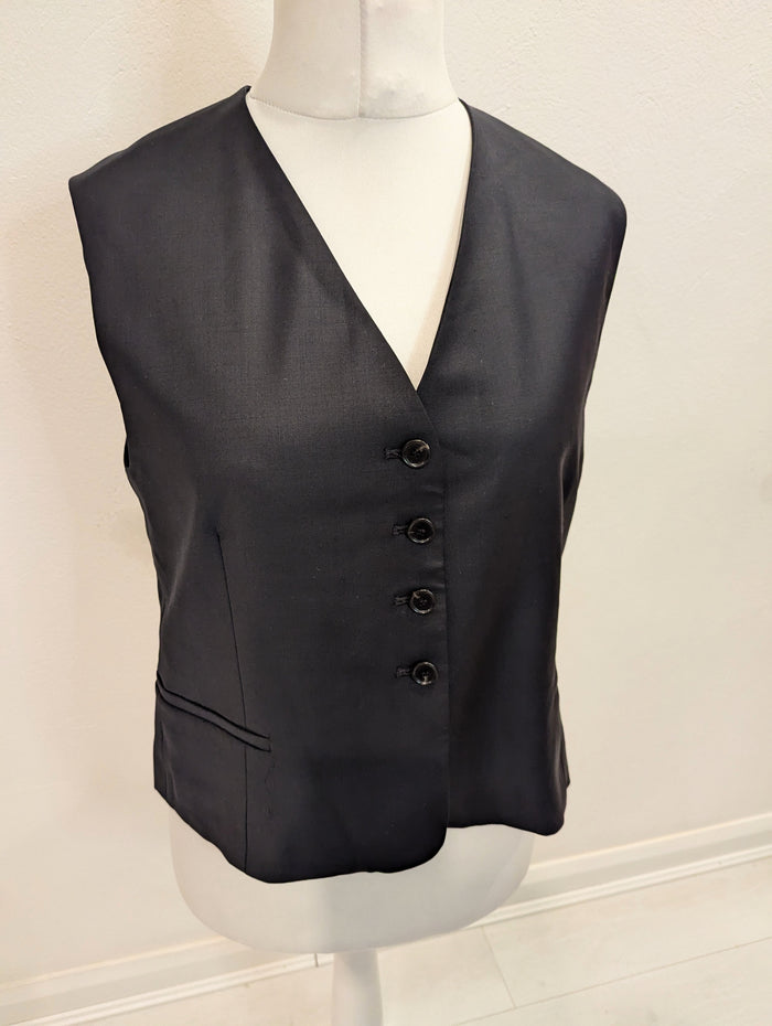 COS Black waistcoat 42