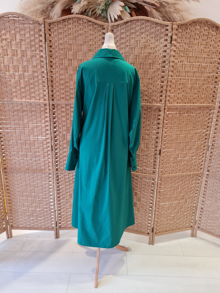 Cos Green Long Sleeve Dress Small