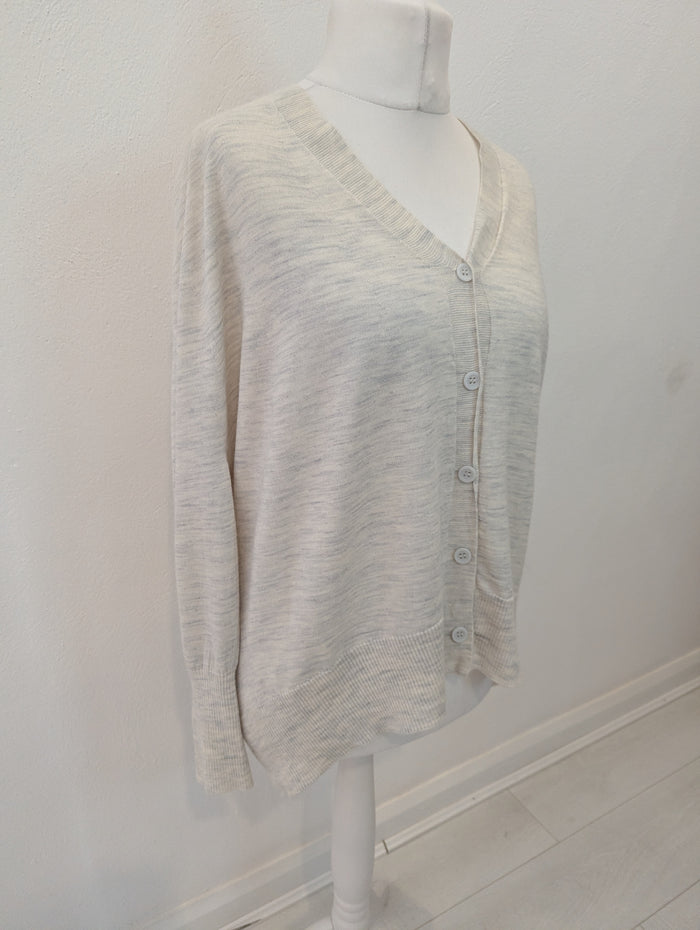 Cos Grey Wool Cardigan Small