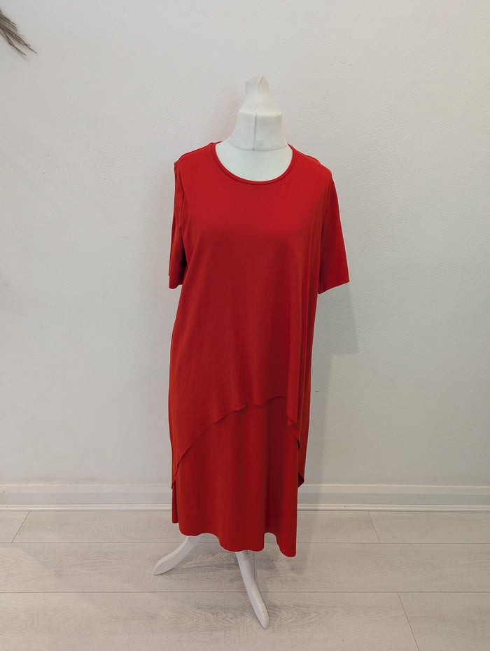 Cos Orange Dip hem dress L