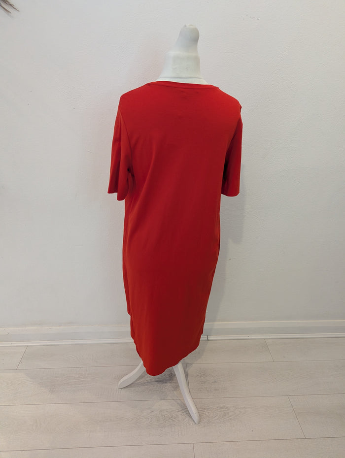 Cos Orange Dip hem dress L