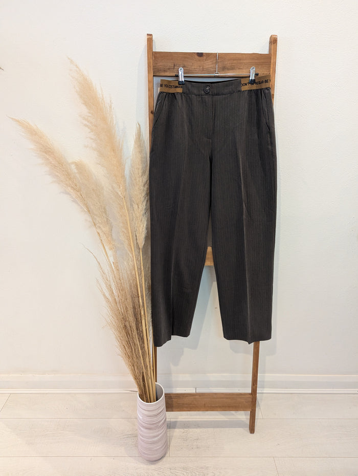 Costa 8 Mani Grey pinstripe Trousers XL