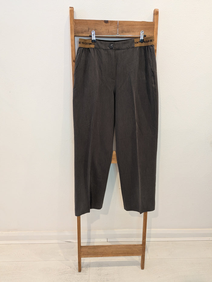 Costa 8 Mani Grey pinstripe Trousers XL