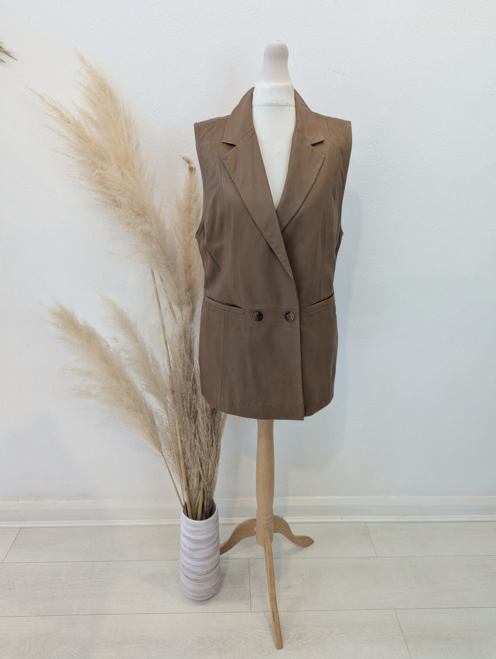 Coster Copenhagen Leather Gilet S NWT