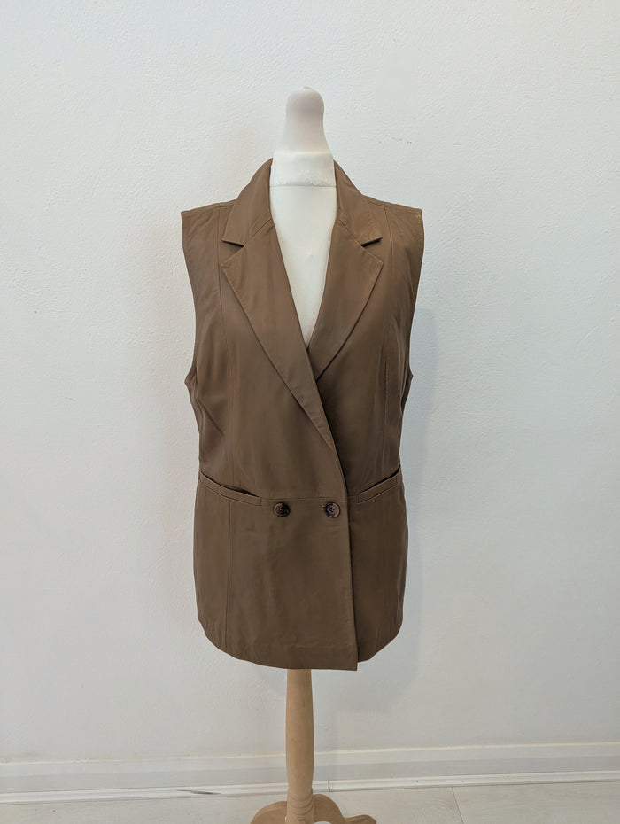 Coster Copenhagen Leather Gilet S NWT