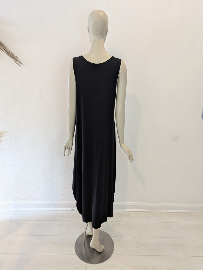 Cover Up Femme Black/ Purple Knit Maxi M