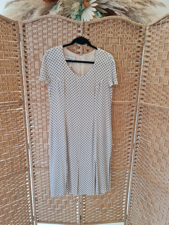 Cream and Brown Midi 12/14