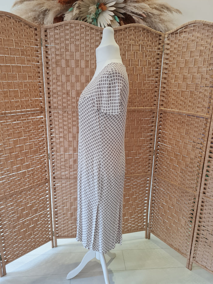 Cream and Brown Midi 12/14