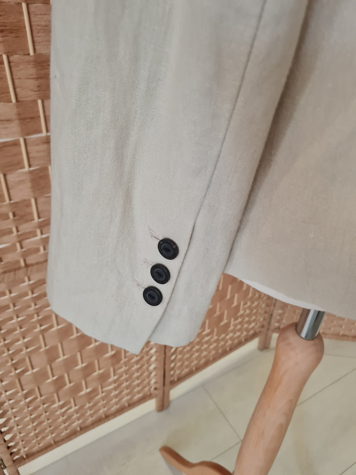 Cream Linen Blazer Size 10