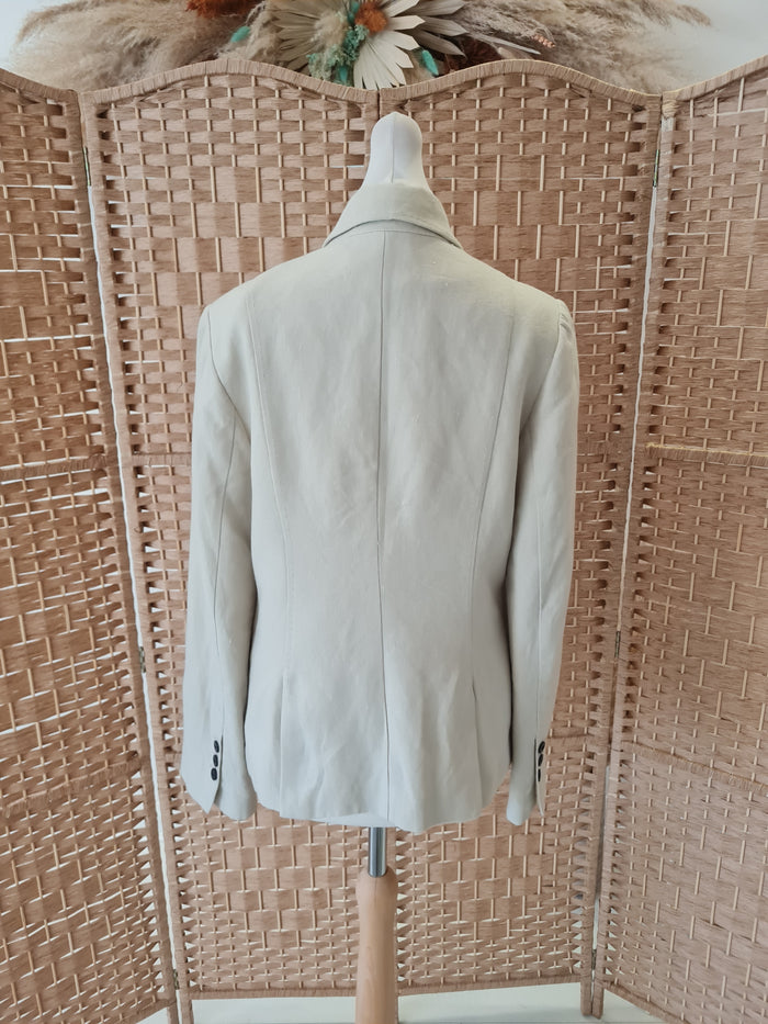 Cream Linen Blazer Size 10