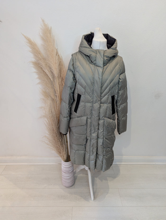 Creenstone khaki puffa coat 16