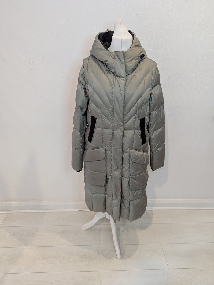 Creenstone khaki puffa coat 16