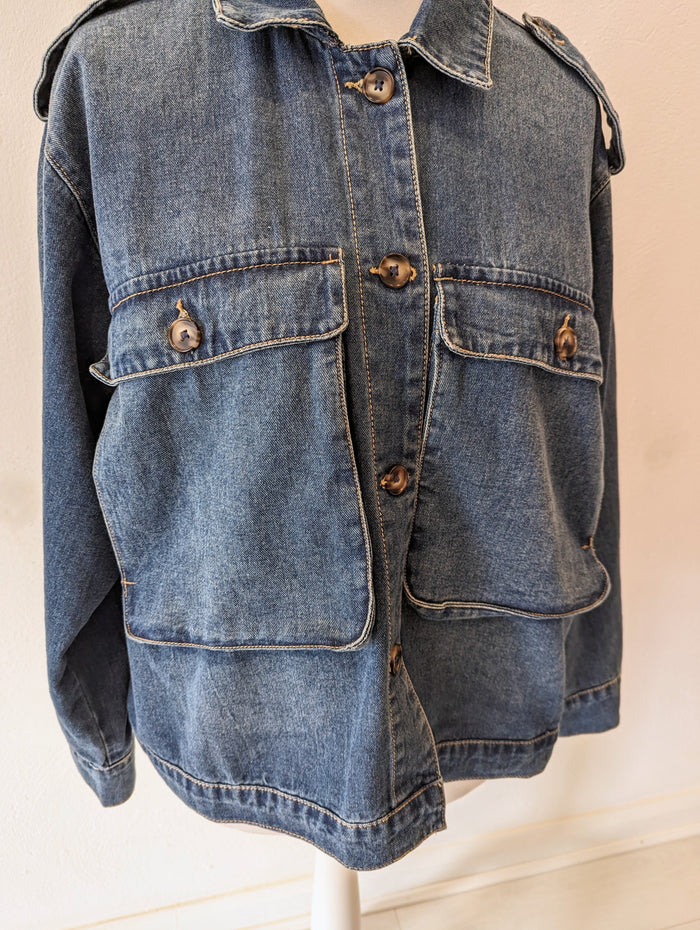 Culture Denim Shacket L