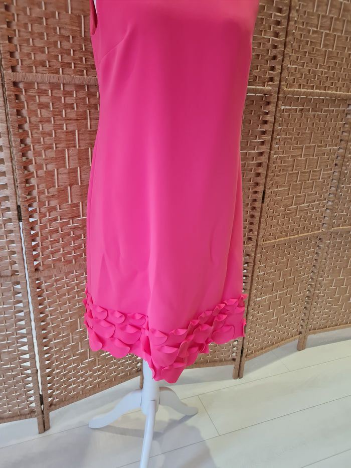 Daisy May Pink Dress & overlay Back fasten Jacket 14