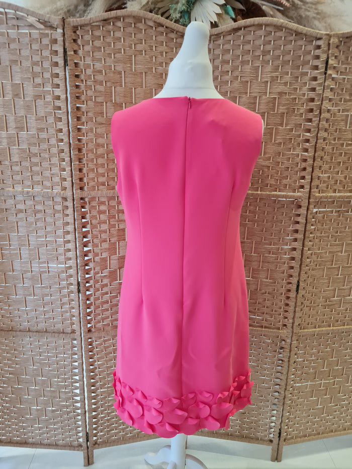 Daisy May Pink Dress & overlay Back fasten Jacket 14