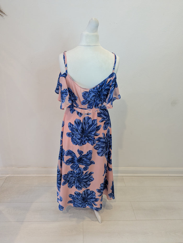 Dancing Leopard pink/ blue floral dress M