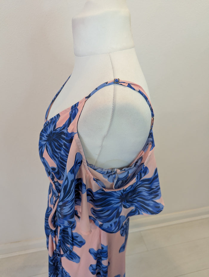 Dancing Leopard pink/ blue floral dress M