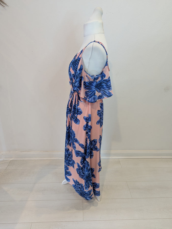 Dancing Leopard pink/ blue floral dress M