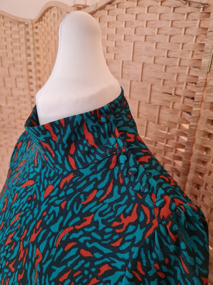 Dante 6 Green & Rust Dress 12/14