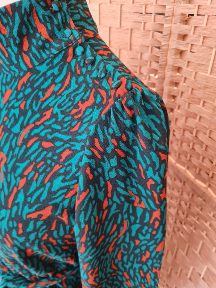 Dante 6 Green & Rust Dress 12/14