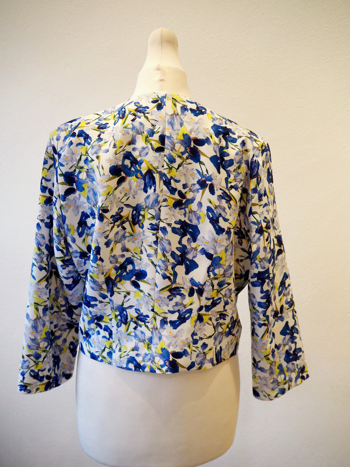 Darling Blue Floral Jumpsuit & Jacket Size 10/12