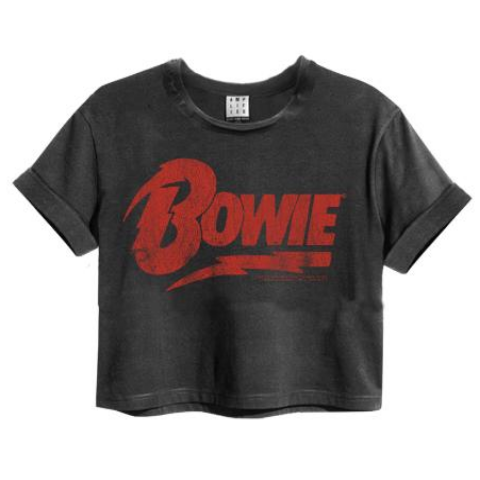 David Bowie Logo Crop Top