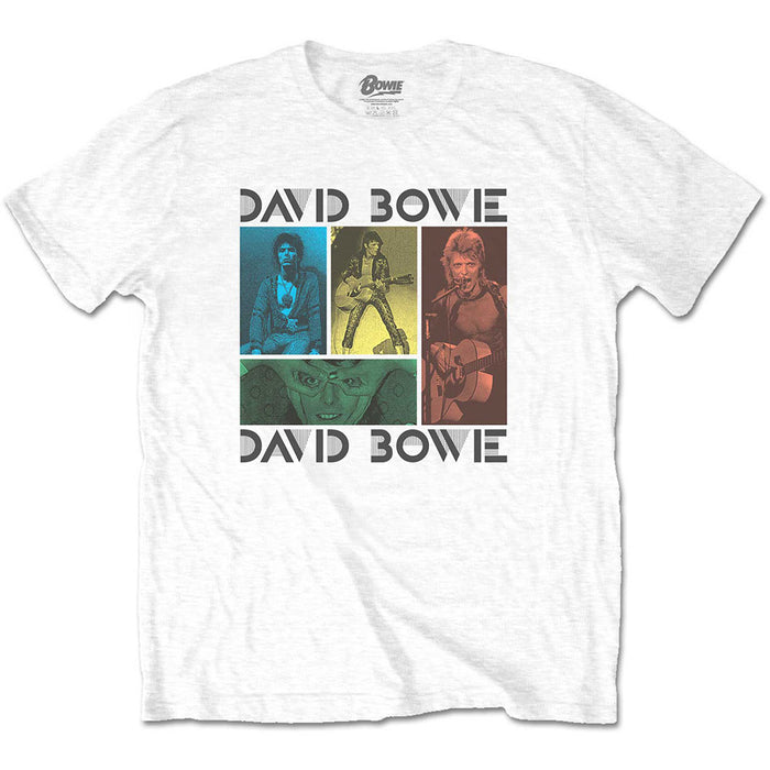 David Bowie T Shirt - Mick Rock Photo Collage Rock Off