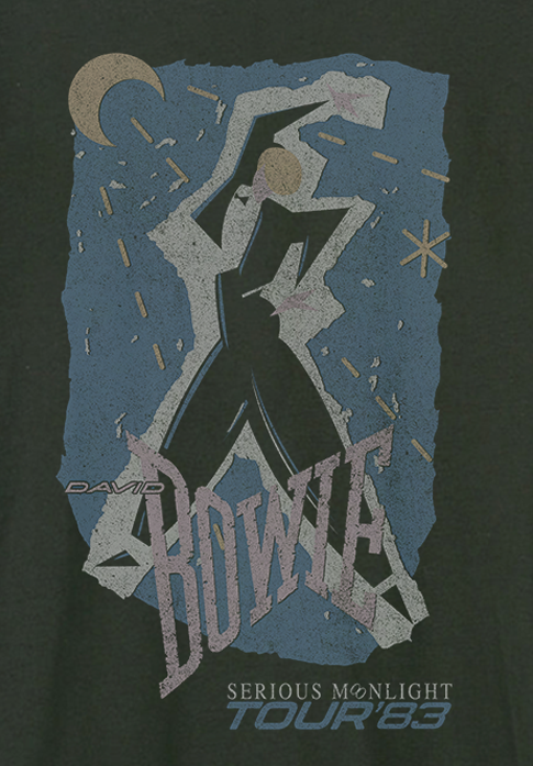 David Bowie T-Shirt - Serious Moonlight Amplified