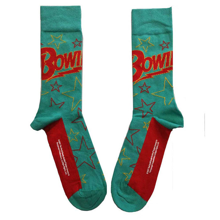 David Bowie Unisex Socks - Stars Outline (UK SIZE 7 - 11) Rock Off