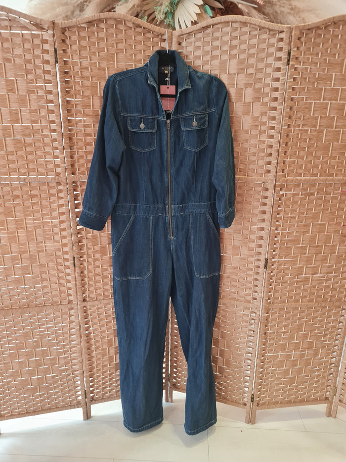 DB X Wyse London Denim Jumpsuit 12/14 NWT