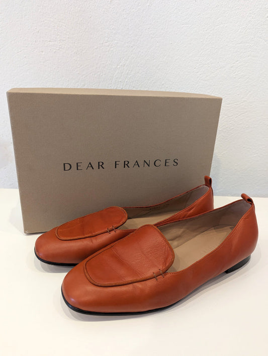Dear Frances Cruise Loafers Burnt Red Size 4.5