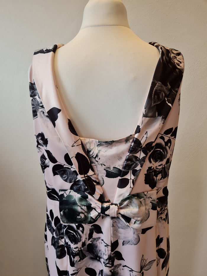 Debut pink/black floral Dress 18