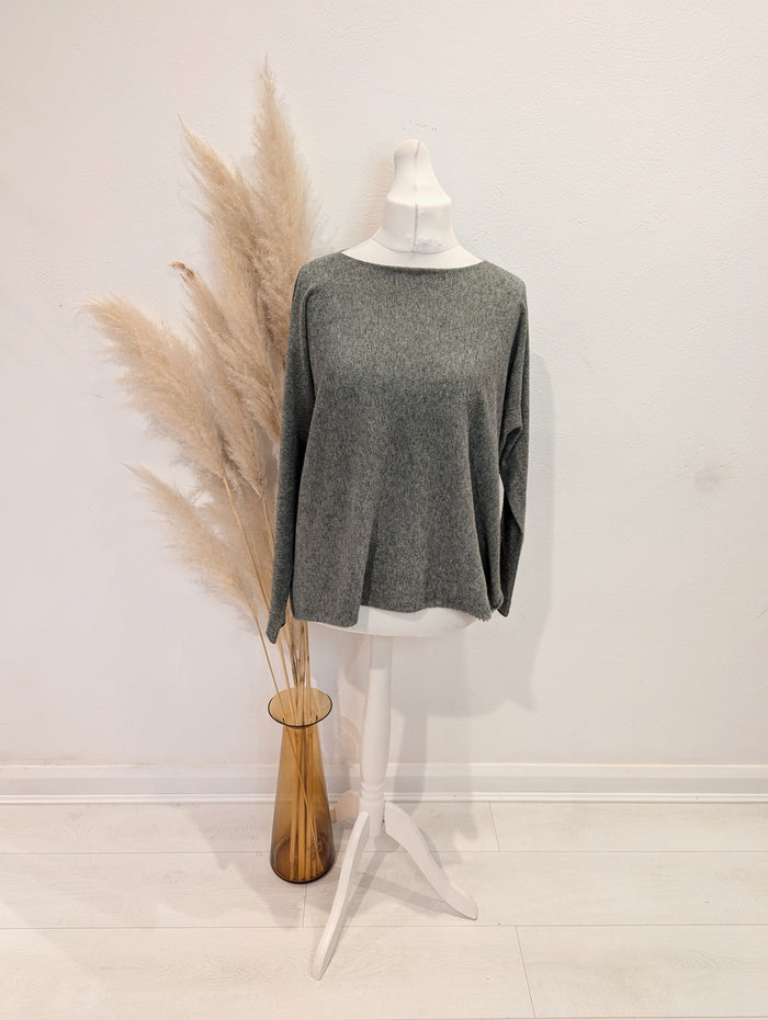 D.E.C.K BY Decollage Grey Jumper L