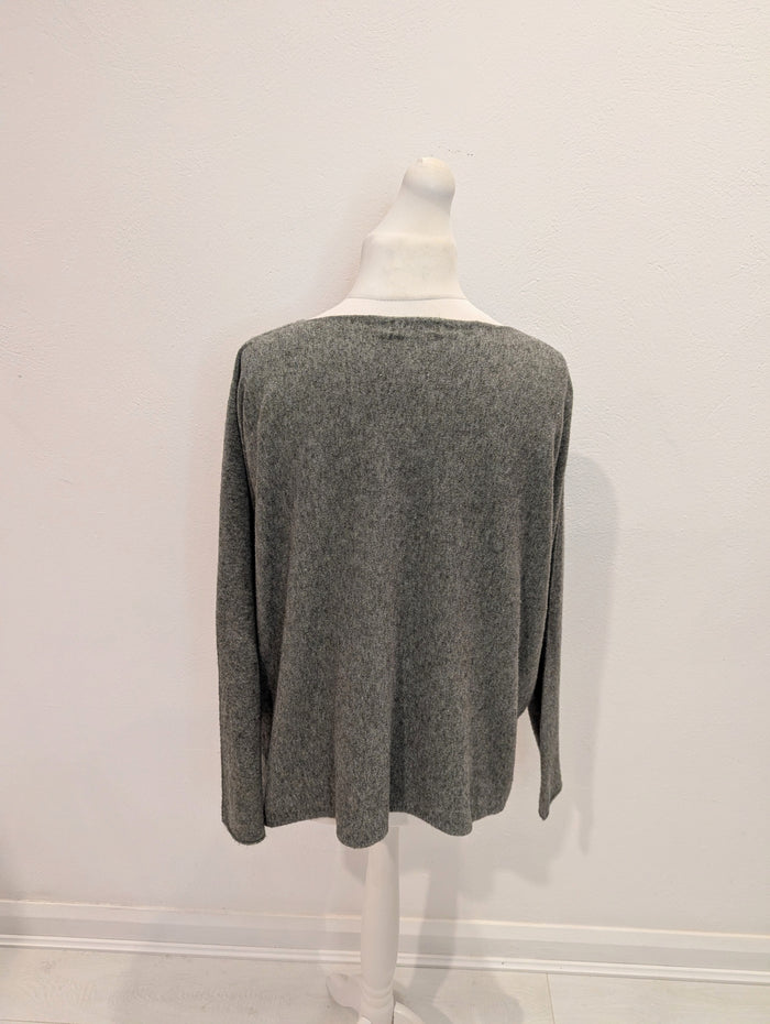 D.E.C.K BY Decollage Grey Jumper L