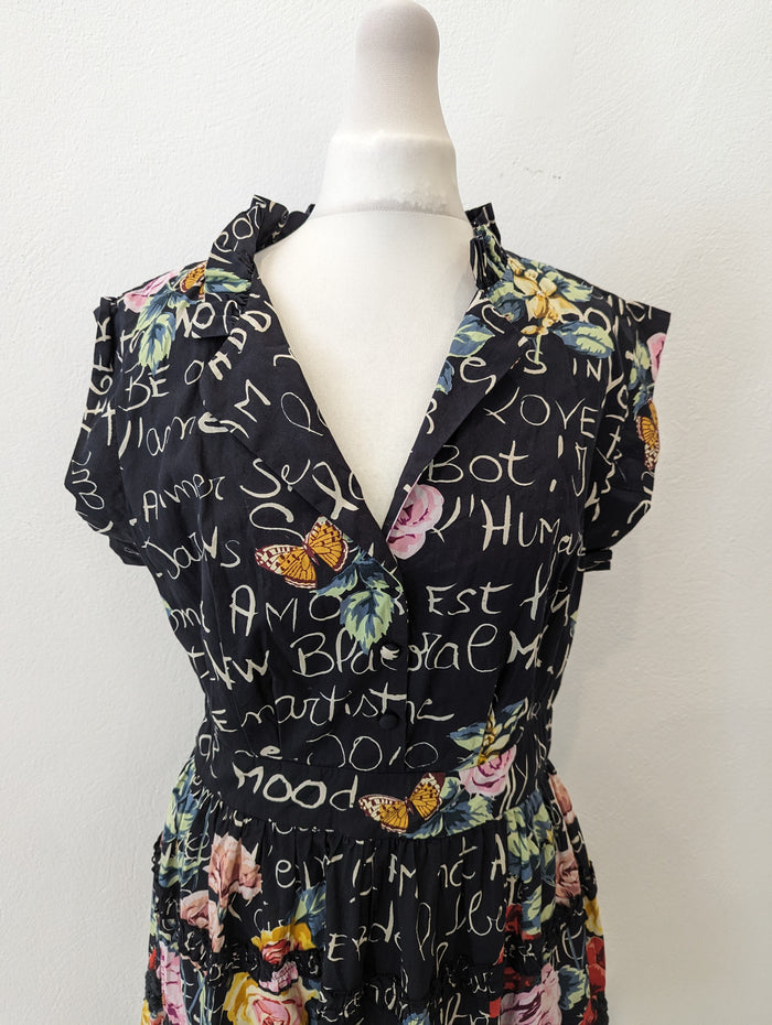 Derhy Floral Dress M NWT £102.95