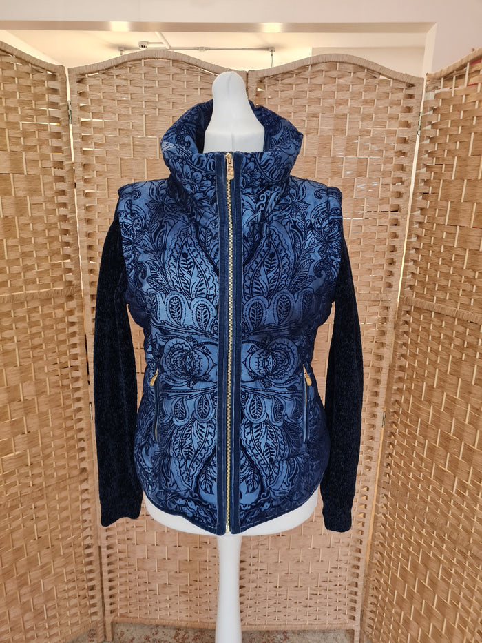 Desigual Blue Puffa Jacket 42