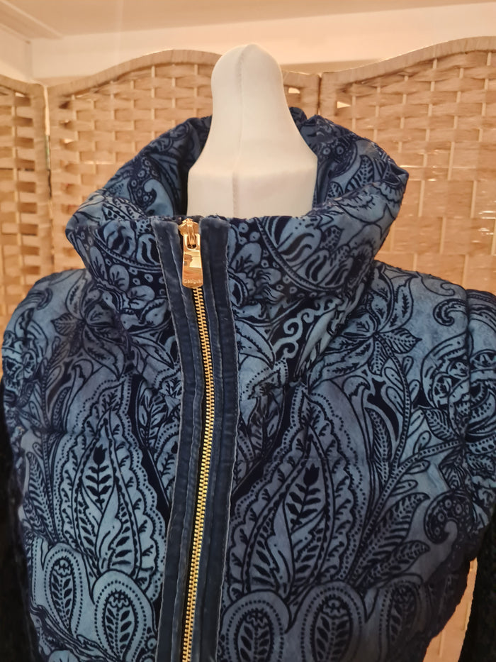 Desigual Blue Puffa Jacket 42