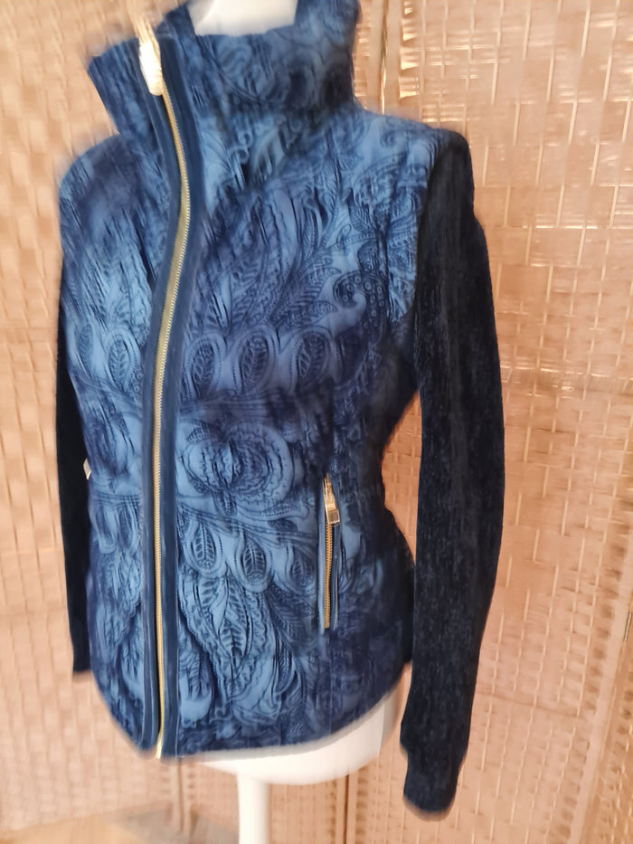 Desigual Blue Puffa Jacket 42