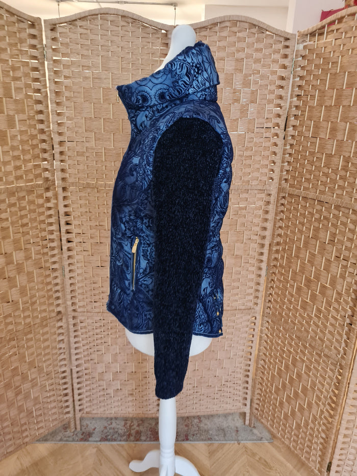 Desigual Blue Puffa Jacket 42