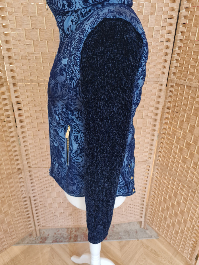 Desigual Blue Puffa Jacket 42