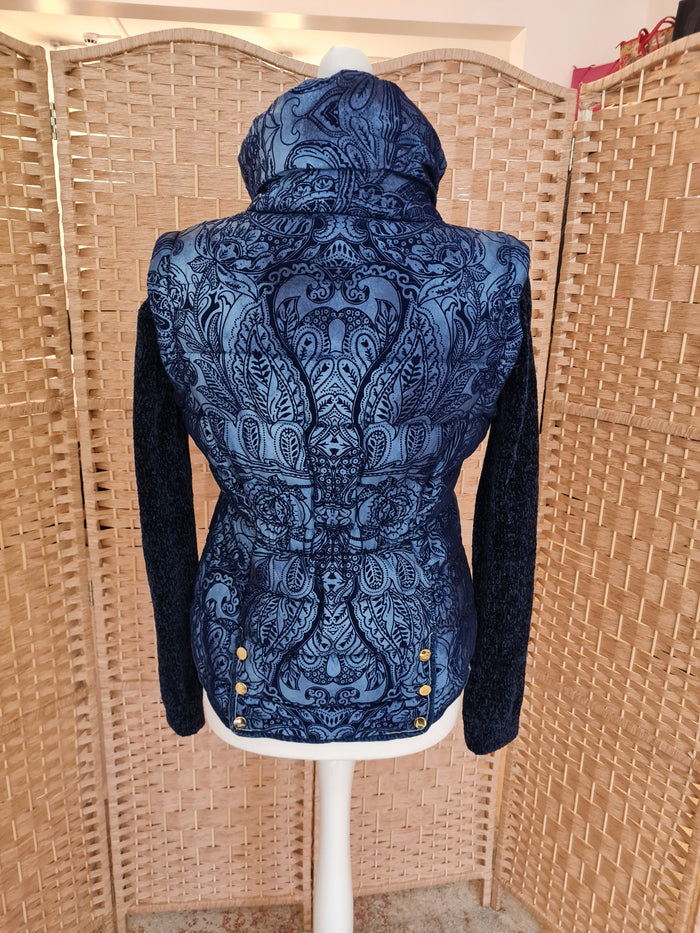 Desigual Blue Puffa Jacket 42