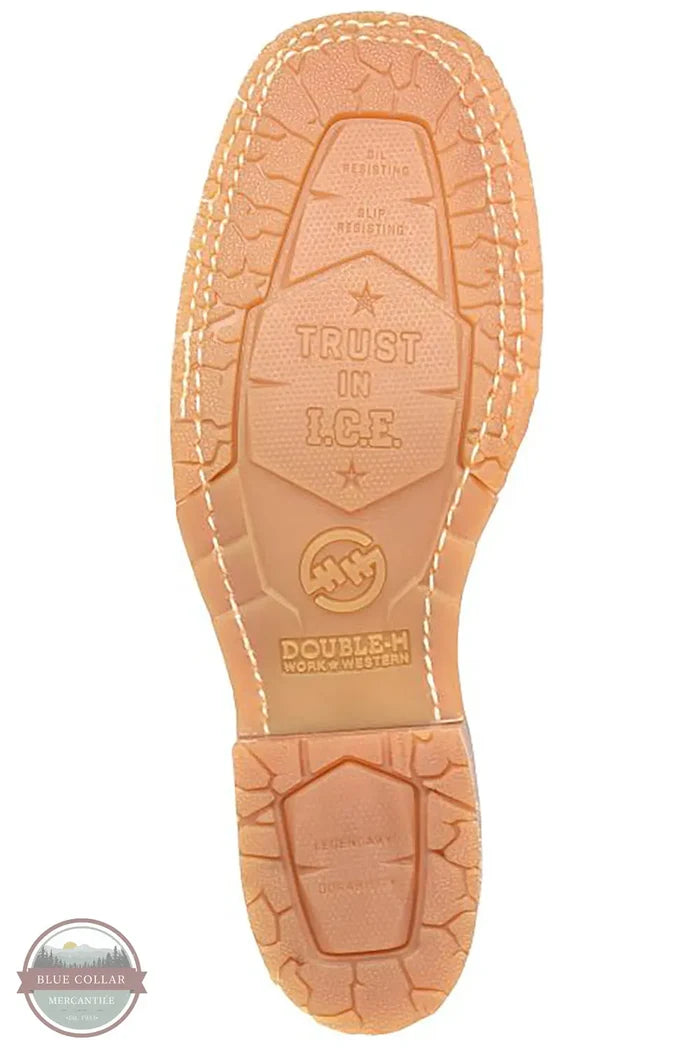 Double H DH5319 Ladies Fields Union Built Square Toe Western Boot sole view
