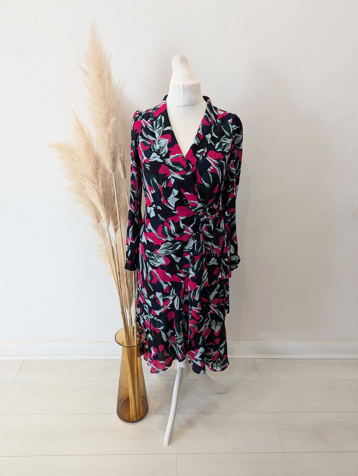 Diane Von Furstenberg Floral Wrap Dress M RRP £415