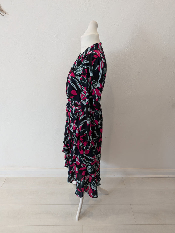 Diane Von Furstenberg Floral Wrap Dress M RRP £415