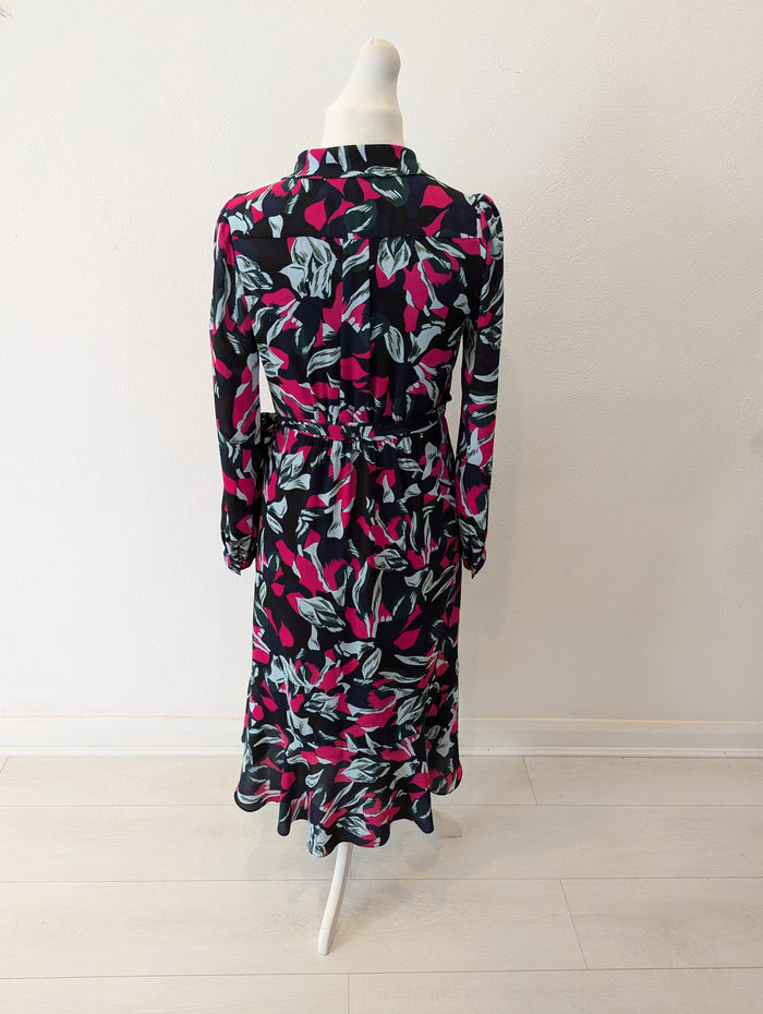 Diane Von Furstenberg Floral Wrap Dress M RRP £415