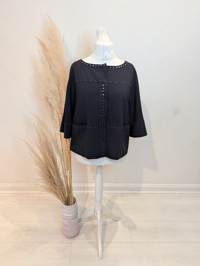 DKNY Black Stud Jacket 16