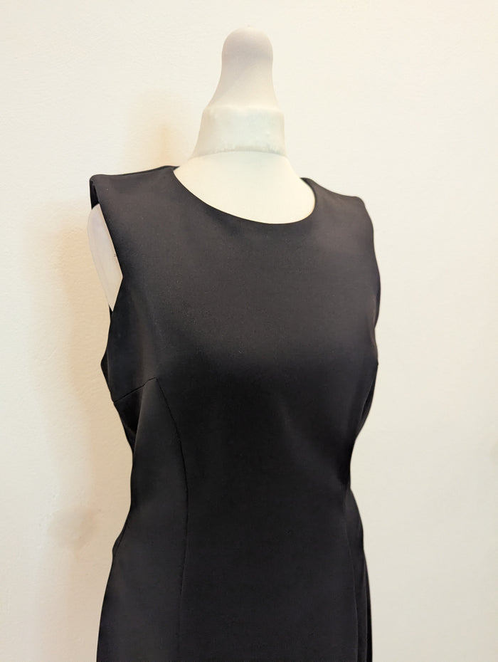 Donna Ricco New York Black Feather Trim Dress 10
