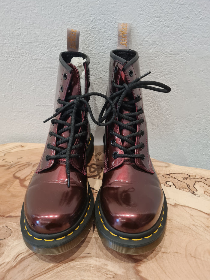 Dr Marten 1460 Vegan Oxblood Chrome 5