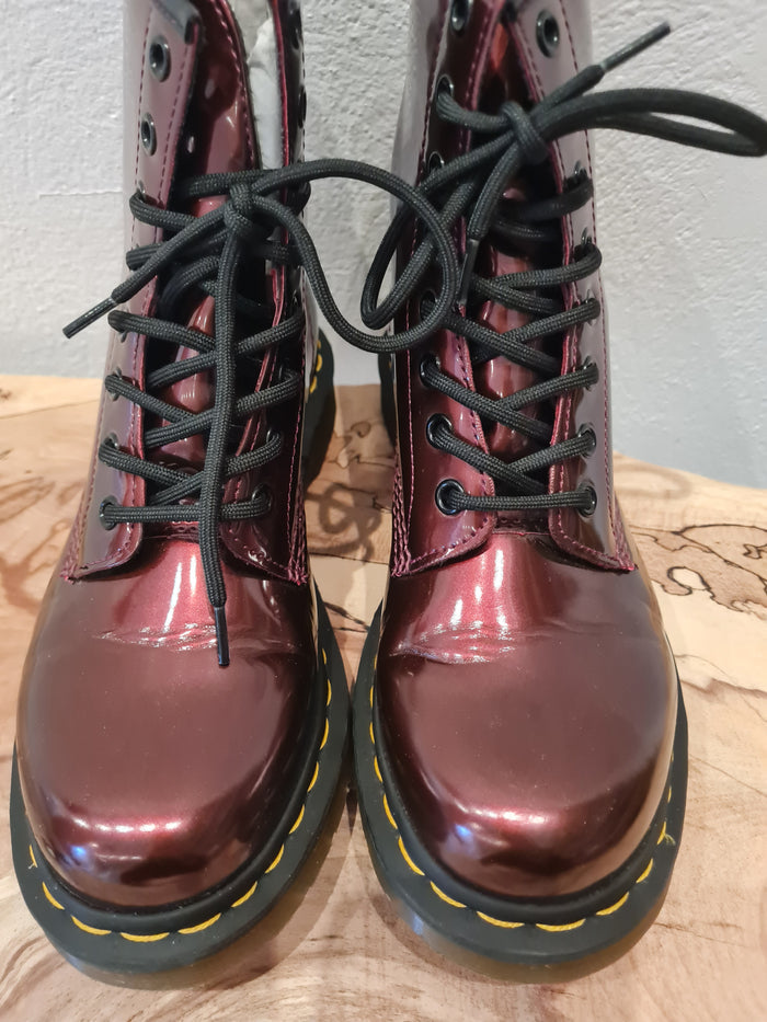 Dr Marten 1460 Vegan Oxblood Chrome 5